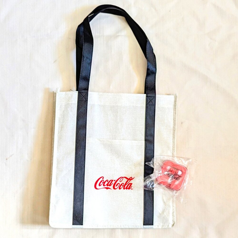 Coca-Cola Headphones with Case and Shopping Bag Set | Brand New | Gifts